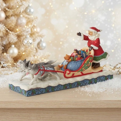 Slitta babbo natale con - slitta,
