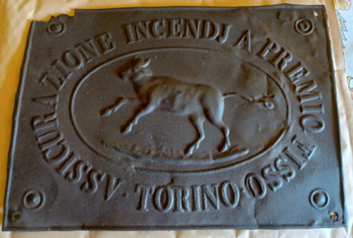 Interessante vecchia targa