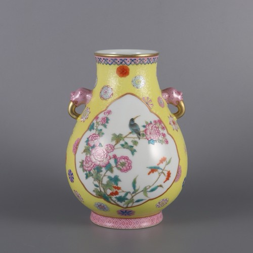 Vaso porcellana rosa famiglia