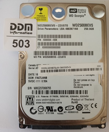 Pcb per wd2500bevs 22ust0 - wd, wd2500bevs-22ust0