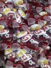 COMPOSIZIONE DA 3 CONFETTI DECORATI COMUNIONE O CRESIMA PERSONALIZZATI SACCHETTO