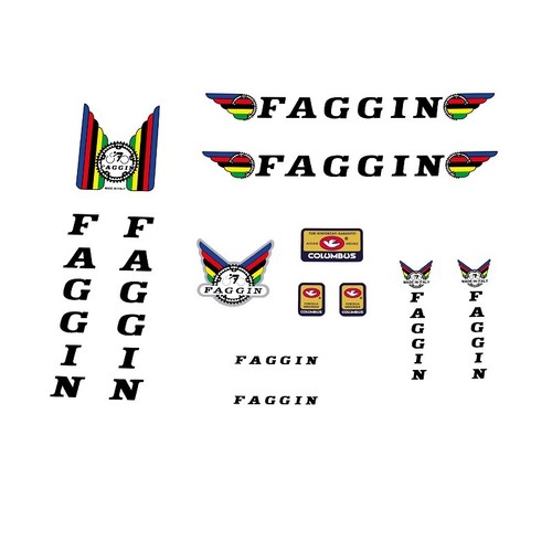 Faggin bicycle decals - ,, adesivi