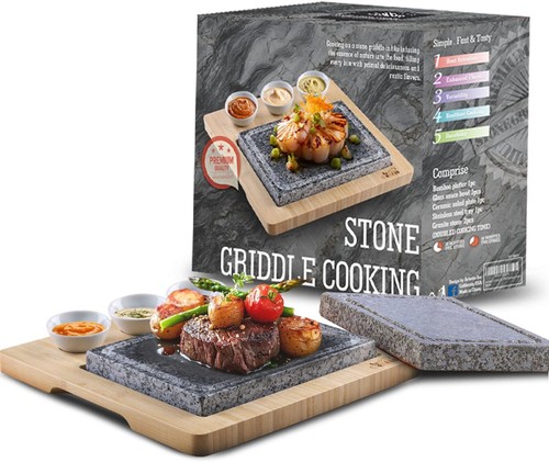 Set griglia pietra - set, bistecca