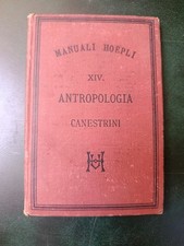 Manuali Hoepli- Antropologia 1878- G. Canestrini