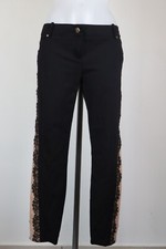 ELISABETTA FRANCHI GOLD PANTALONE DONNA TG. 46 32 PANTS WOMAN ITALY VINTAGE