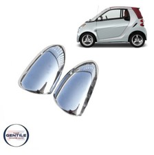 KIT COPPIA CALOTTE CROMATE PER SMART FORTWO 451 COUPE E CABRIO DAL 2007 AL 2014