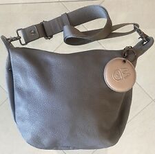 Borsa Pelle Mandarina Duck Grigia Usata