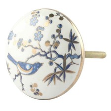 Set Di 10 Blu Uccello Dorato