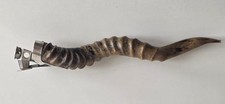 Raro tagliasigari spuntasigari in corno di muflone e argento anni 60 funzionante