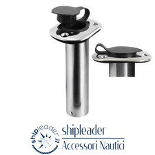 Portacanne incasso inox 42mm