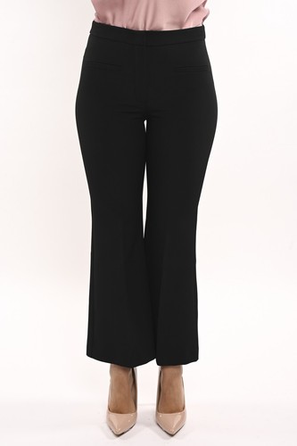 Pantalone tinta unita zampa - unita,