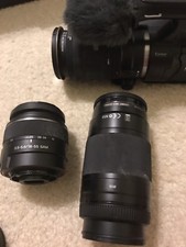 sony nex vg10 - Adattatore da attacco A a attacco E e 2 obiettivi Sony attacco A - 1 quanta