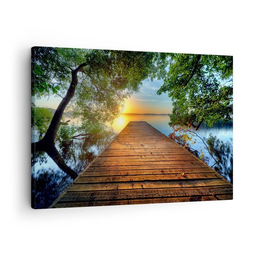 Quadro tela 70x50cm ponte - 70x50cm,