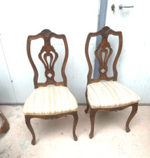COPPIA DI SEDIE BAROCCHETTE IN
