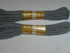 STRINGHE LACCI SCARPA CLARK COTONE TONDO 90 CM GRIGIO MEDIO LOTTO 2 PAIA
