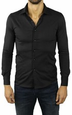 Camicia Uomo Nera Slim Fit