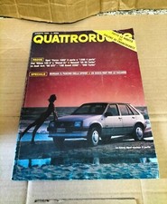 Rivista D'Epoca Quattroruote Mese Di Agosto Del 1985