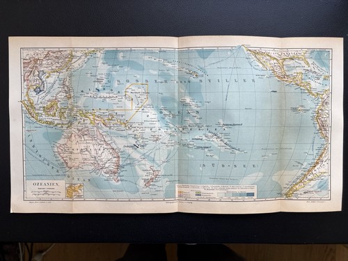 Mappa storica oceania - storica,