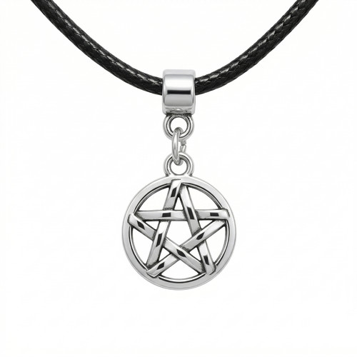 Collana pentacolo argento - pentacolo,