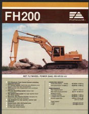 Foglietto brochure escavatore