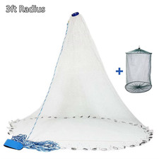 Rete Da Pesca Americana per Acqua Salata - Reti Da Lancio con Peso Zinco