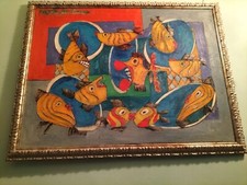 Quadro autore olio - quadro,
