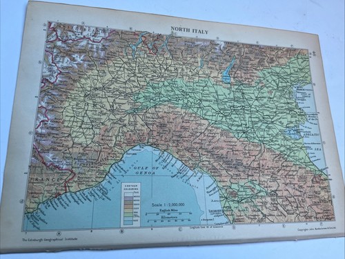 1950 mappa del - mappa, nord