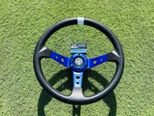 VOLANTE SPORTIVO A CALICE COMPLETO DI MOZZO FIAT PUNTO UNO PANDA SEICENTO 500