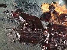 RUTILE SU ROSA EMATITE RARO MINERALE MICROMONTAGGIO DALLA SVIZZERA