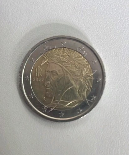 Moneta euro dante alighieri - 2,