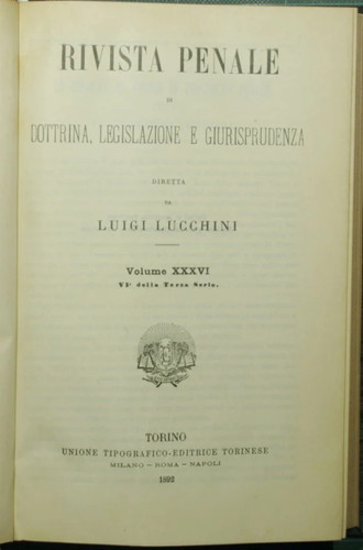 Rivista penale dottrina - penale, di