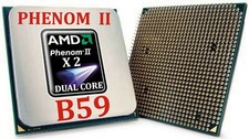 PROCESSORE SOCKET AM2+, AM3 PHENOM II X 2 DUAL CORE B59  3,40 GHZ OEM TRAY CPU