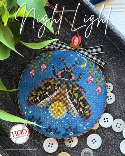 Night light cross stitch - night,