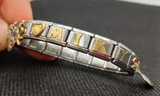 NOMINATION BRACCIALE ELASTICO A CASELLE PERSONALIZZATE