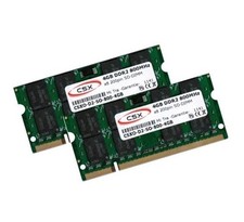 2x 4 GB 8 GB DDR2 800 Mhz per