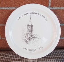 Piatto Ceramica PIERO SOLAVAGGIONE Carmagnola 1985 Numerato firmato artista