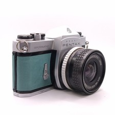 Asahi Pentax Spotmatic SP, perfettamente funzionante. Obiettivo 28mm. Pelle di Teal