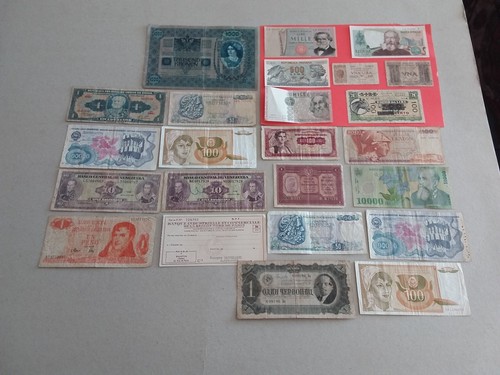 Lotto carta moneta banconote - lotto,
