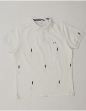 SUN68 Polo uomo piccola bianca