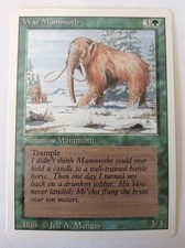 MTG MAGIC 1994 - WAR MAMMOTH - SUMMON MAMMOTH - REVISED EDITION - ENG 
