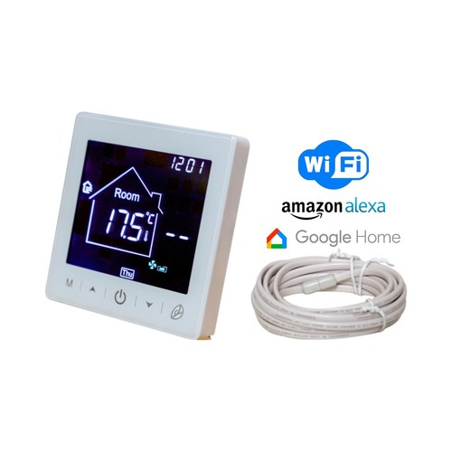 Termostato wifi caldaia bianco - termostato,