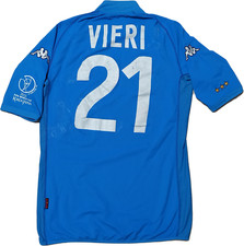 maglia match worn italia VIERI World Cup 2002 Japan Korea jersey shirt