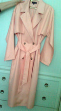 Trench donna Dorothy Perkins, pesca, Taglia M - L, doppiopetto. Cotton 100 %.
