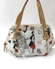 BORSA CROMIA FEMME DA SPALLA E TRACOLLA IN PELLE FANTASIA BIANCA