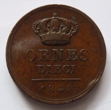 10 Tornesi 1848 R2 Ferdinando