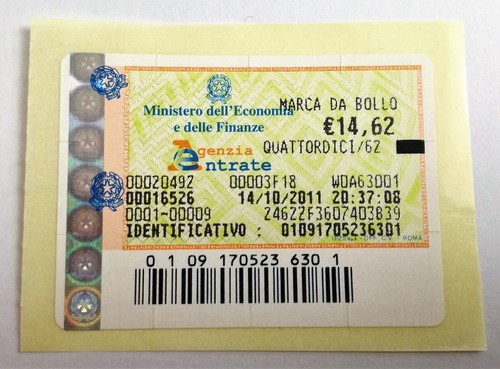 Marca bollo 14 - bollo, da