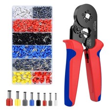 Behiruch Set di Pinza Crimpatrice Capicorda, con 1300 Capicorda Elettrici a Crim