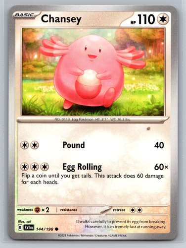 Carta collezione chansey - carta, da