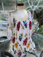 Milano Floral Blouse Shirt Top