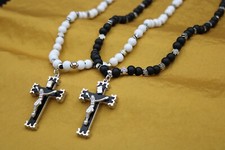 Collana croce fede rosario